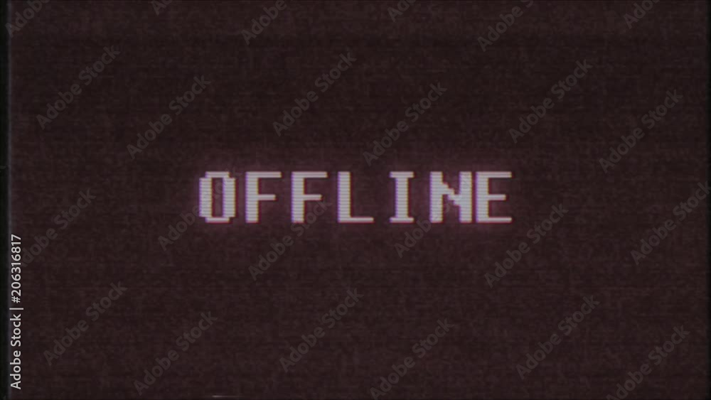 retro videogame OFFLINE word text computer tv glitch interference noise screen animation seamless loop New quality universal vintage motion dynamic animated background colorful joyful video m retro videogame OFFLINE word text computer tv glitch interference noise screen animation seamless loop New quality universal vintage motion dynamic animated background colorful joyful video m