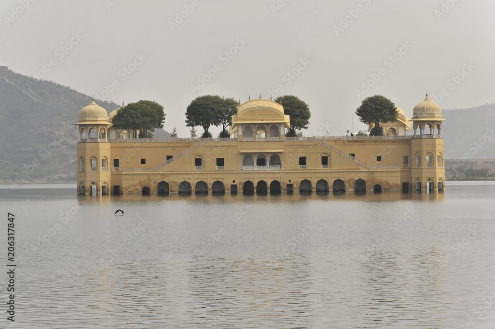 Wasserschloss Jal Mahal, Jaipur, Rajasthan, Nordindien, Asien