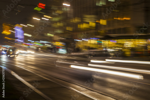 night traffic in the city  © babaroga