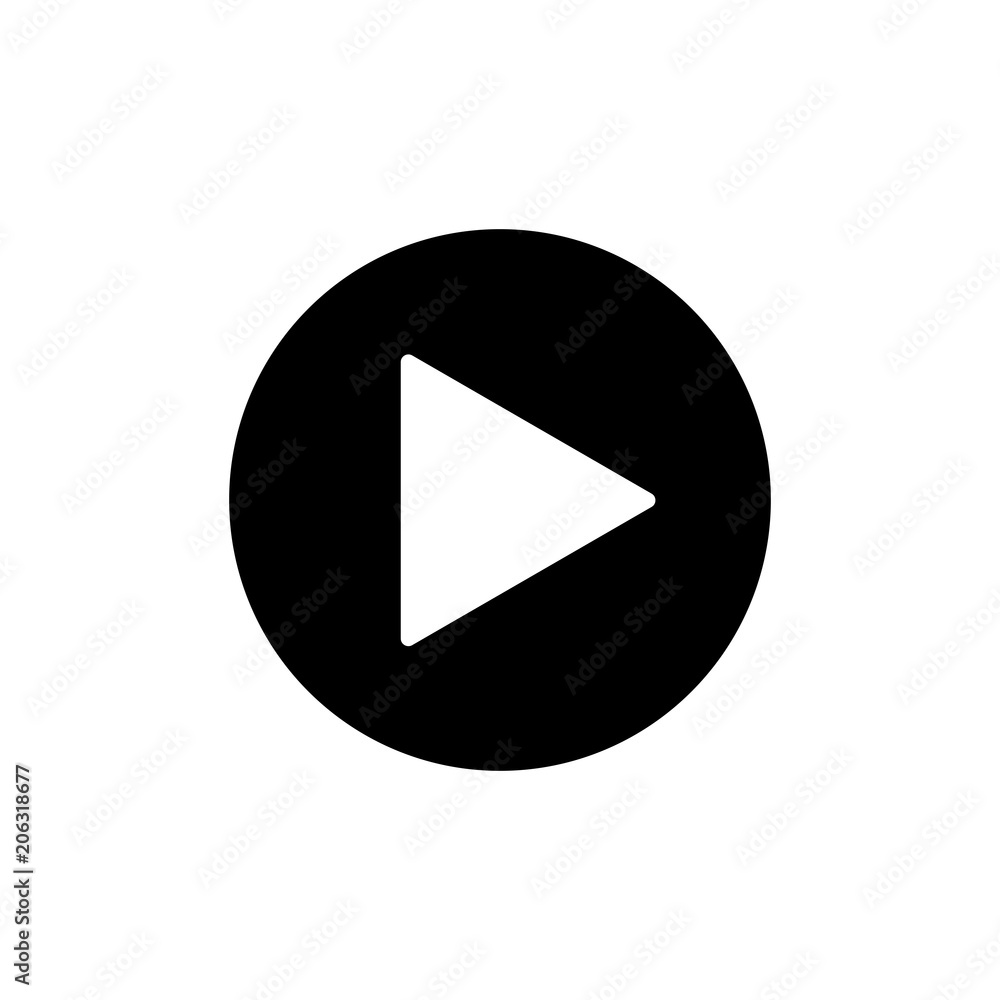 Play icon. play sign. Vector illustration, flat design. Play icon. play sign. Vector illustration, flat design.
