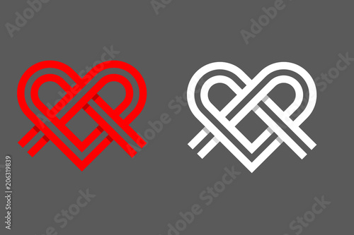 Heart Logo Shape Knot