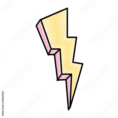 doodle nature thunder weather electric voltage