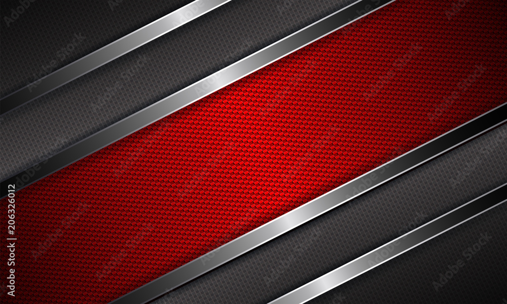 Geometric abstract background with rippled red frame. Geometric abstract background with rippled red frame.