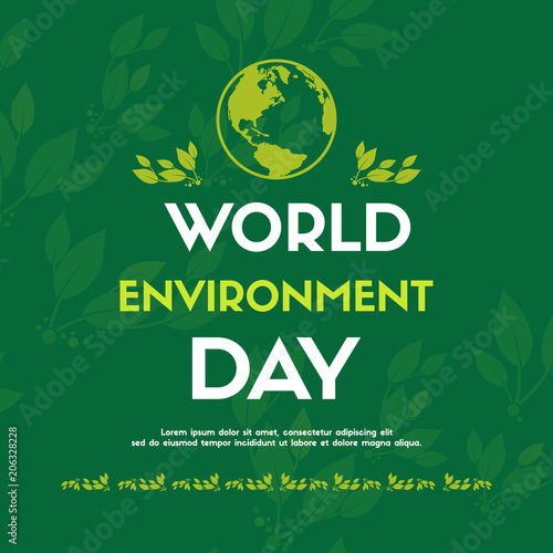 World environment day design card