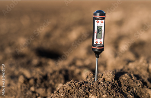 Soil meter for measured  PH, temperature and moisture photo