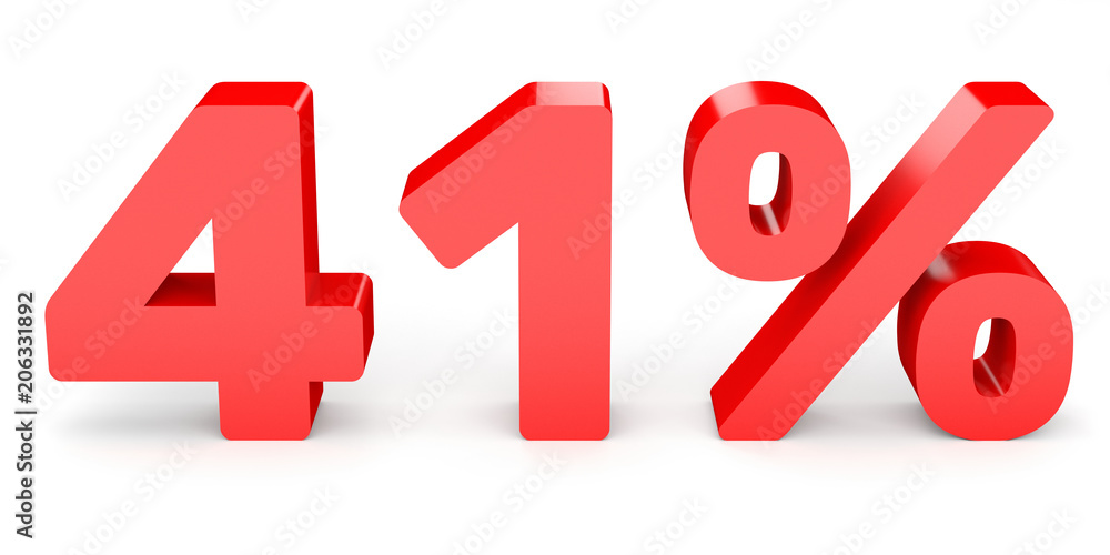 Forty one percent off. Discount 41 %. Forty one percent off. Discount 41 %.