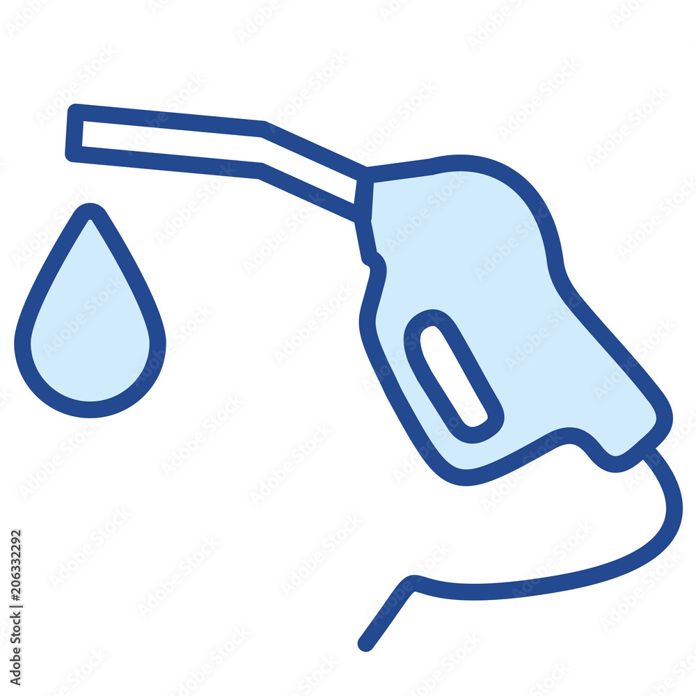 Tankstelle Zapfhahn Vector Icon Illustration Tankstelle Zapfhahn Vector Icon Illustration