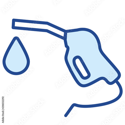 Tankstelle Zapfhahn Vector Icon Illustration