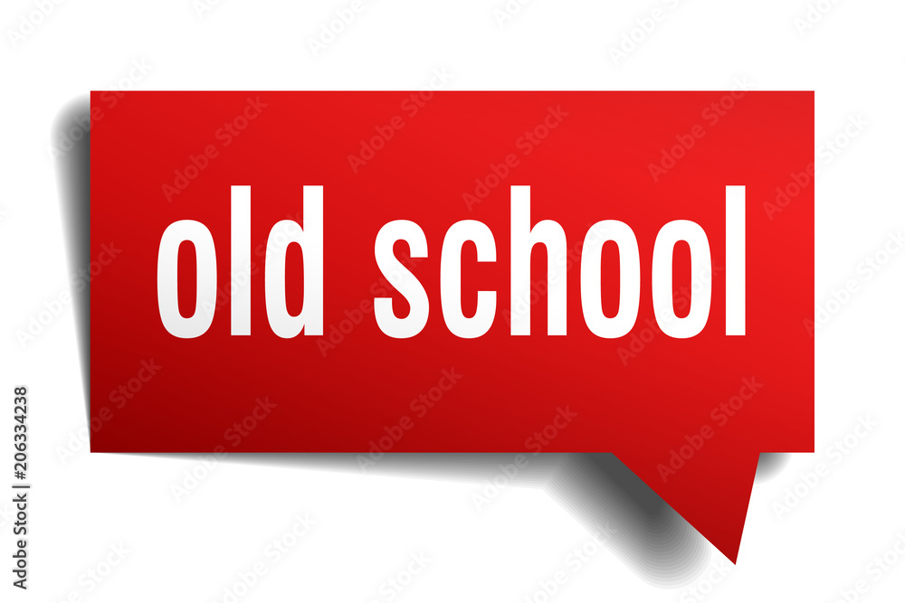 old school red 3d speech bubble old school red 3d speech bubble