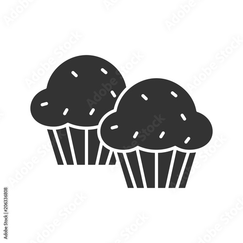 Cupcakes glyph icon