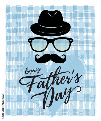 Vector Fathers day card design 