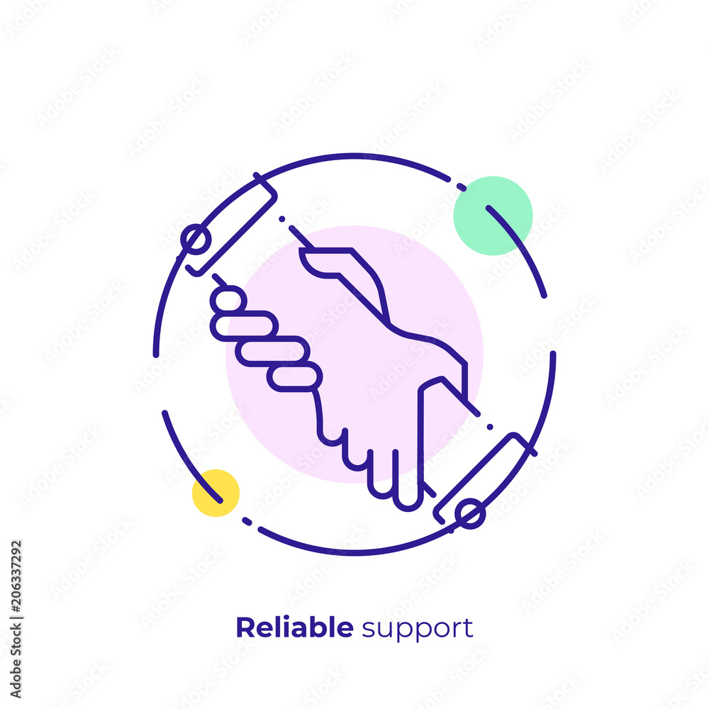 line art assistant hands. Team building. Scalable vector icon in modern lineart style. outline elements vector illustration. line art assistant hands. Team building. Scalable vector icon in modern lineart style. outline elements vector illustration.