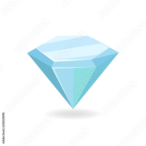 Mineral Crystal Precious Stone Vector Illustration
