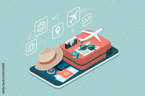 Travel and booking smartphone app