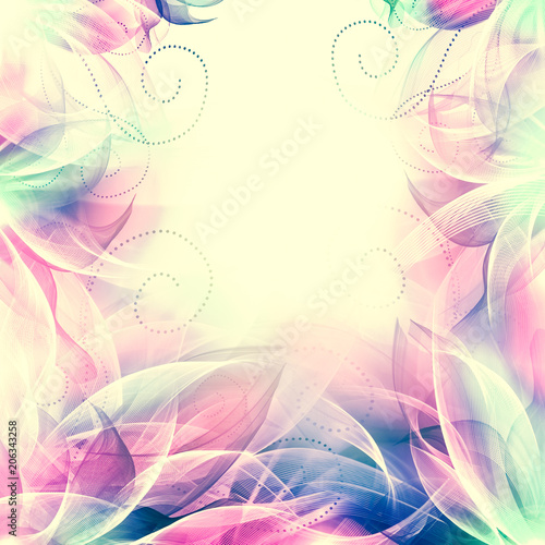 Floral romantic tender background