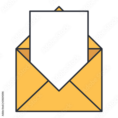 envelope mail isolated icon vector illustration design