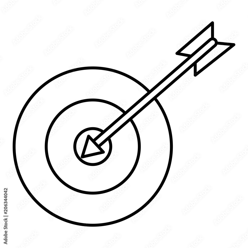 target with arrow icon vector illustration design target with arrow icon vector illustration design