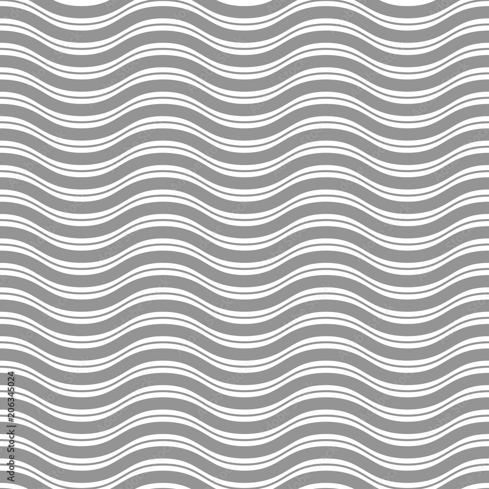 Seamless ornament. Modern background with gray waves. Geometric modern pattern Seamless ornament. Modern background with gray waves. Geometric modern pattern