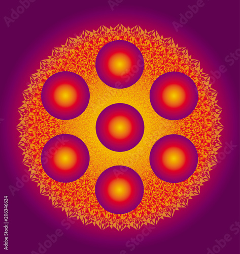 Fotografie Colorful geometric pattern