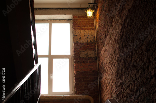 Fotografie beautiful light in the interior, light bulbs illuminate the apartment
