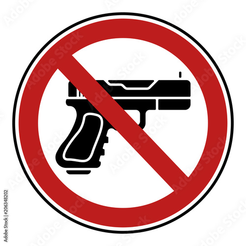 Verbotsschild Icon - Waffen verboten