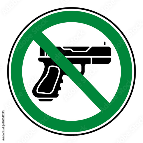 Verbotsschild Icon - Waffen verboten