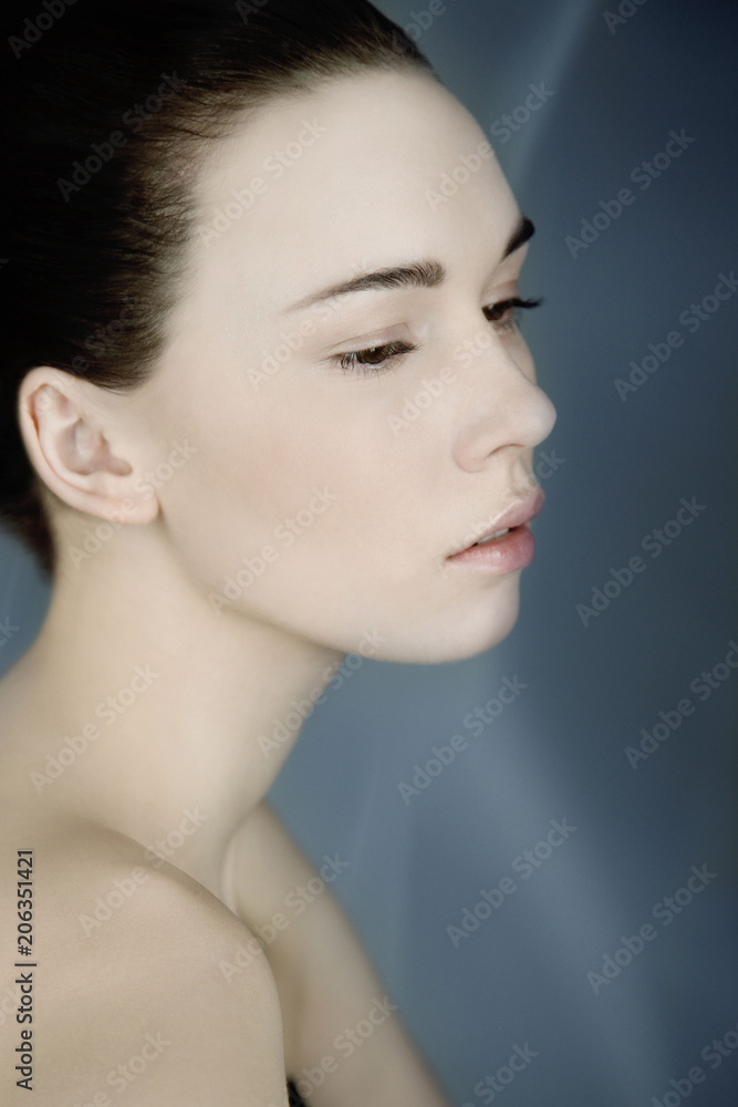 Woman Beauty Looking Away From Camera Woman Beauty Looking Away From Camera