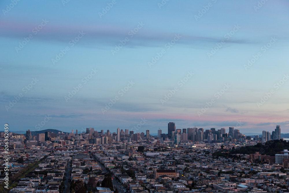 Obraz premium San Francisco at dawn