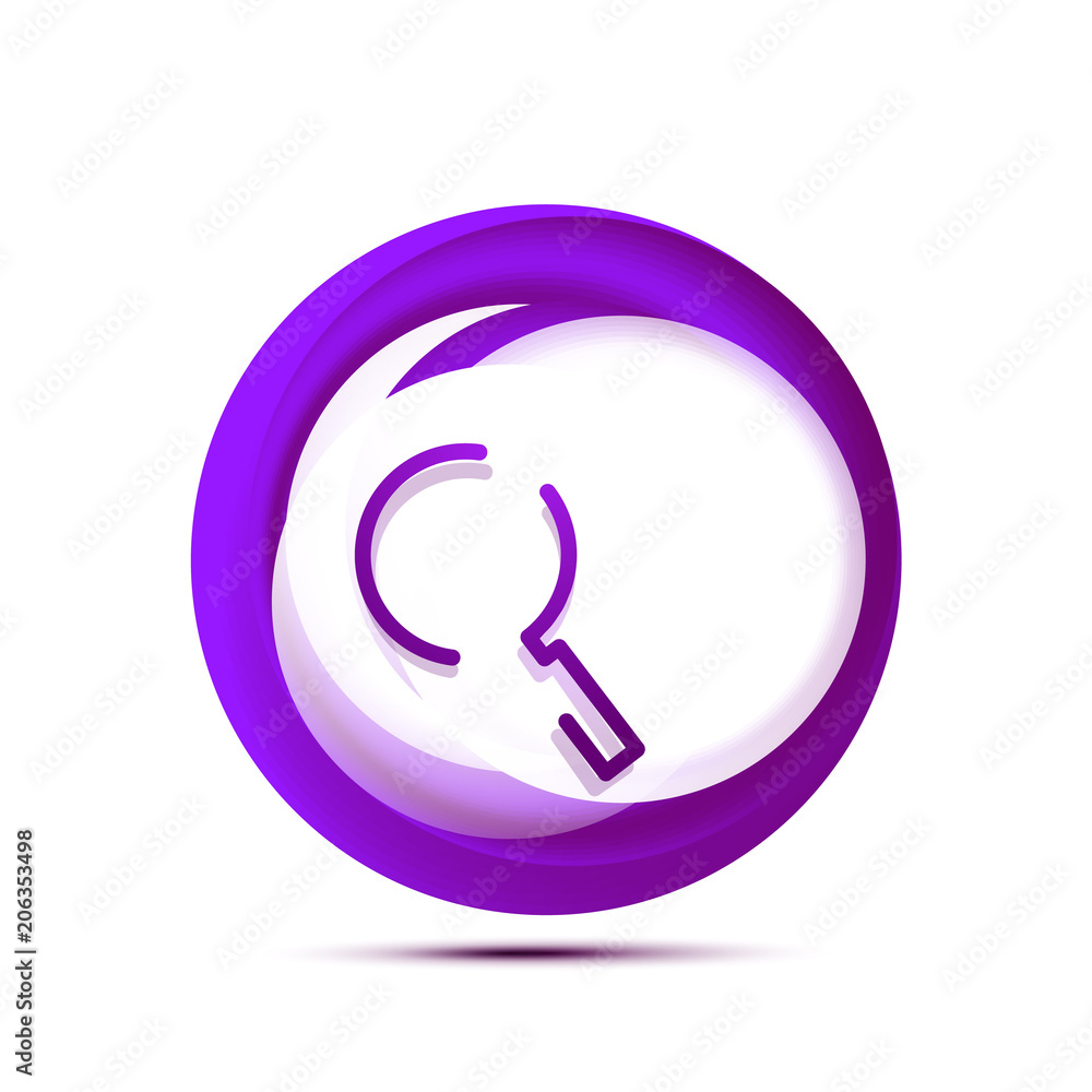 Search magnifyier web button, magnify icon. Modern magnifying glass sign, web site design or mobile app Search magnifyier web button, magnify icon. Modern magnifying glass sign, web site design or mobile app