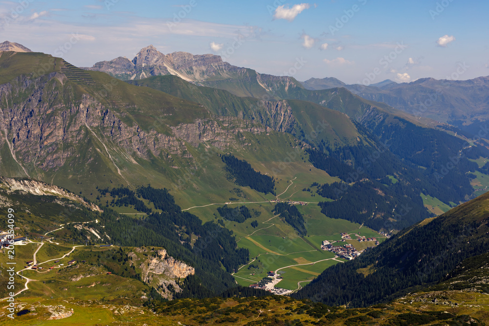 Mountain and glacier landscape in Tirol. Austria, region of Hintertux. Mountain and glacier landscape in Tirol. Austria, region of Hintertux.