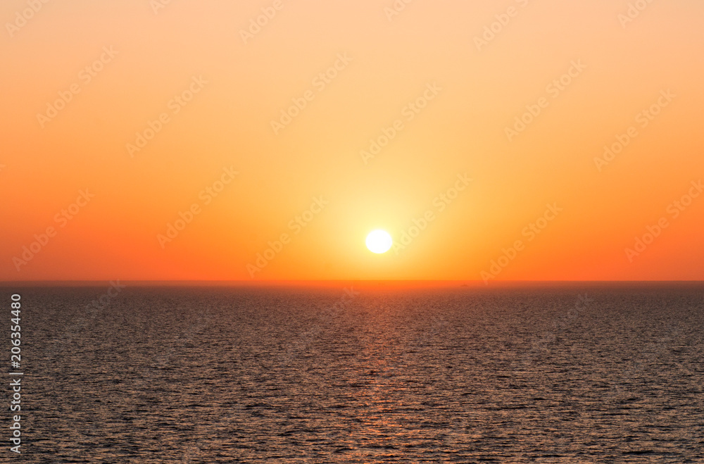 sunset over the Baltic Sea
