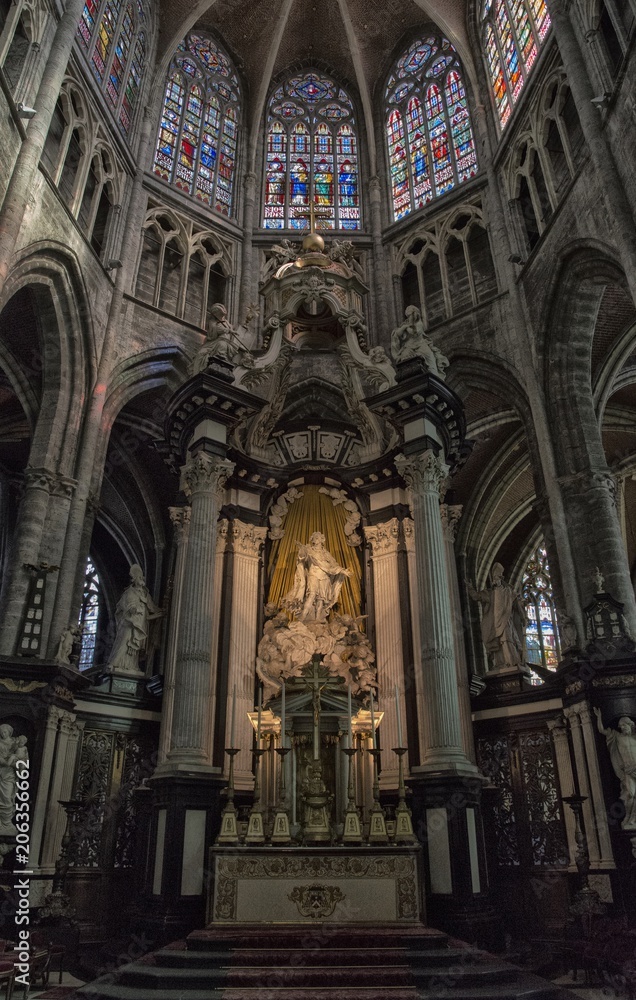Maître-autel de la cathédrale de Gand, Flandres, Belgique