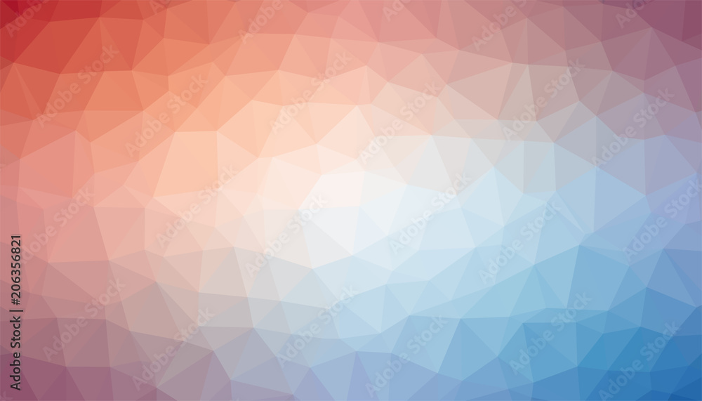 Fototapeta premium Pink and blue triangulated background texture vector