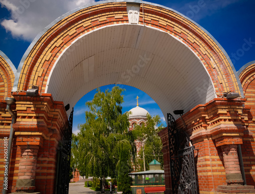 Exterior view to Church of the Holy Trinity in Shurovo, Kolomna, Moscow region, Russia photo