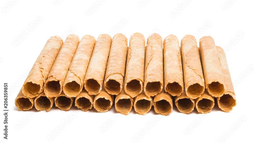 waffle rolls isolated waffle rolls isolated