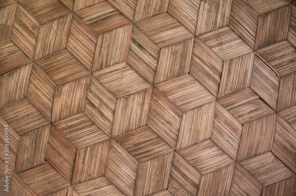 Obraz premium Brown bamboo pattern for wall background.