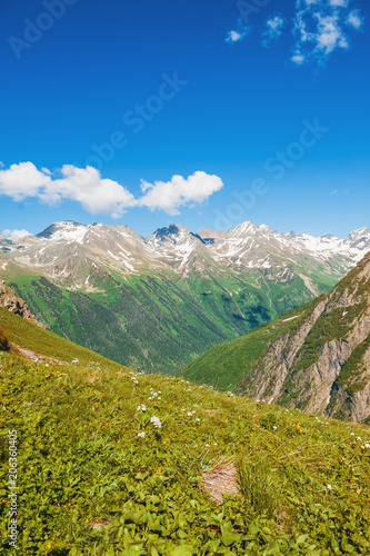 Wallpaper Mural Beautiful mountain landscape and blue sky Torontodigital.ca