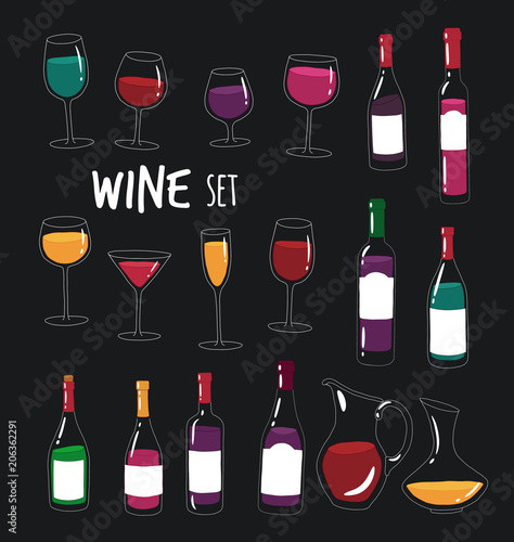 This is bottle of wine you can use in the menu, in the shop, in the bar, the wine card or stickers.