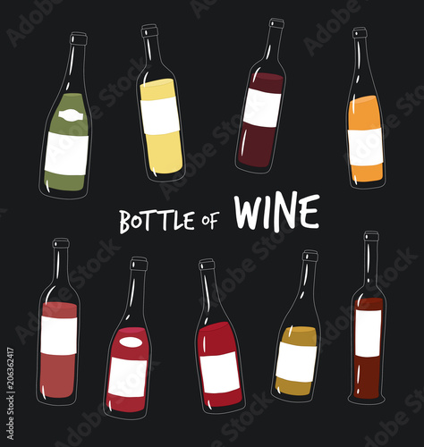 This is bottle of wine you can use in the menu, in the shop, in the bar, the wine card or stickers.