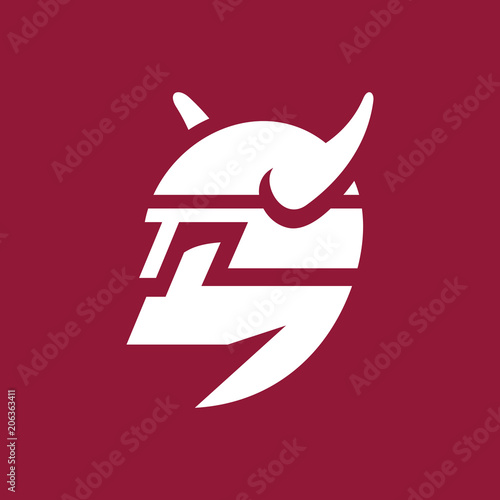 Viking head sign
