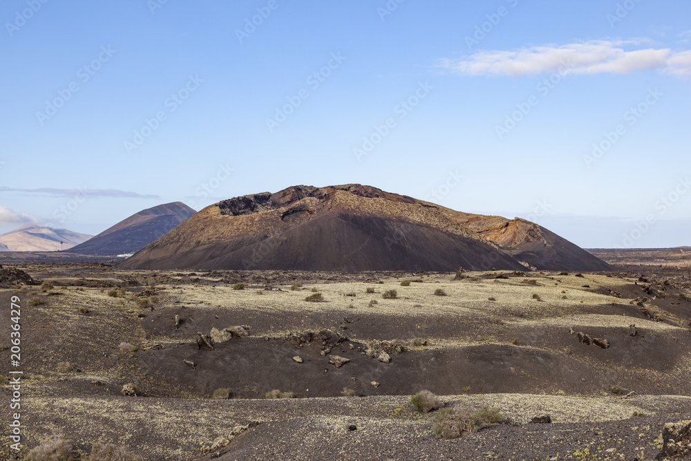volcano in Timanfaya national park in Lanzarote