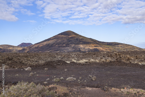 volcano in Timanfaya national park in Lanzarote