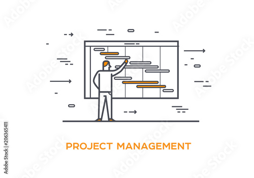 Icon illustration Business 02 Project management