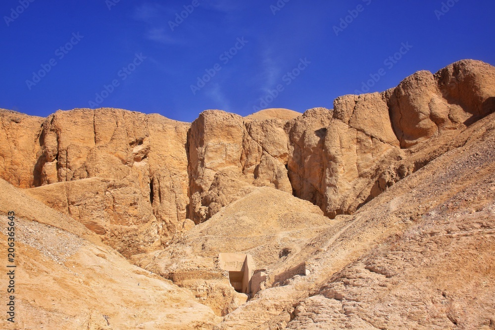 La Vallée des Rois sur les rives occidentale du Nil en Egypte
