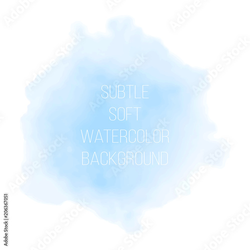 Colorful abstract vector background. Soft green watercolor stain