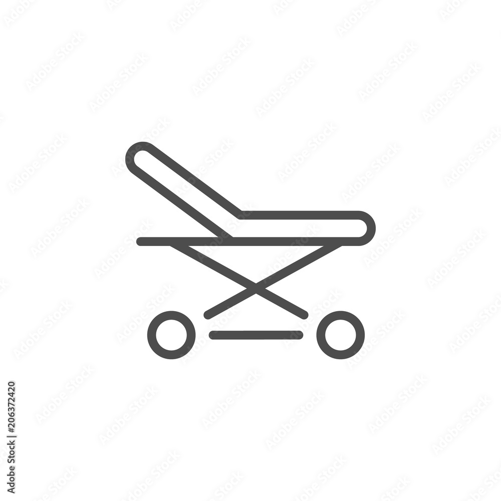 Stretchers line icon Stretchers line icon