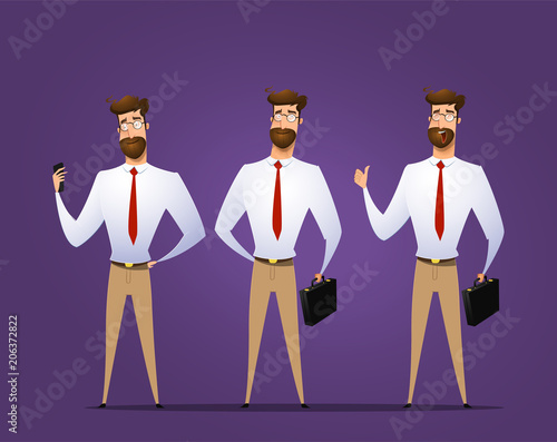 Businessman character vector design