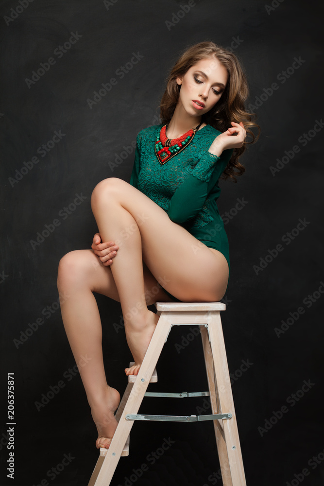 Foto de Nice Woman Fashion Model, Perfect Female Legs do Stock | Adobe Stock
