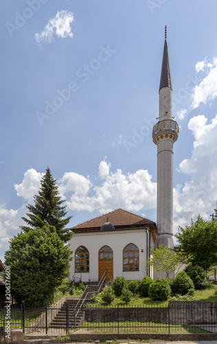 The Careva mosque in the center of Visegrad photo