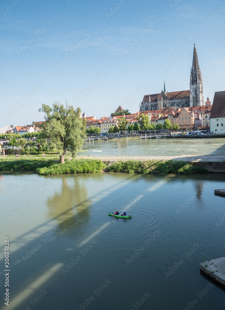 Blick auf den Dom in Regensburg